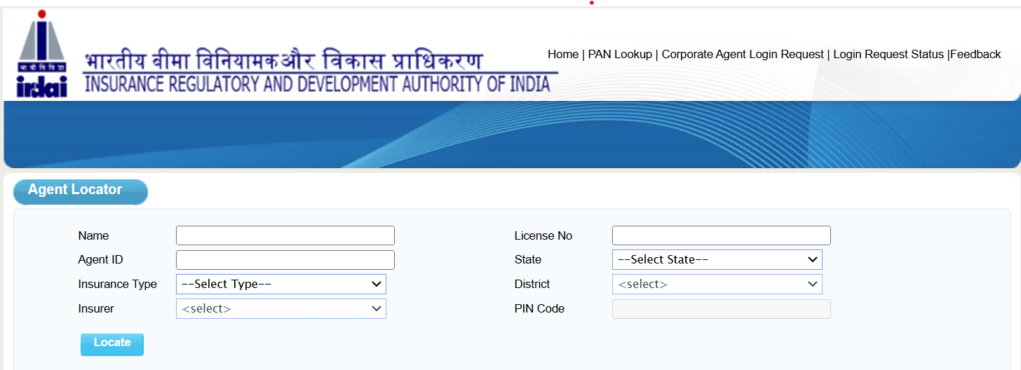 irda portal agent locator